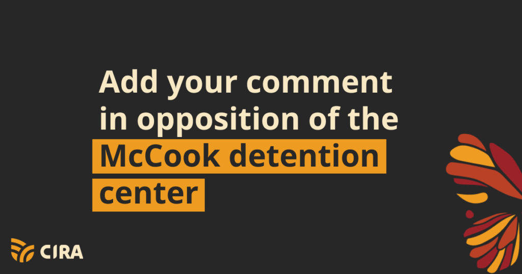 Add your comment in opposition of the McCook detention center