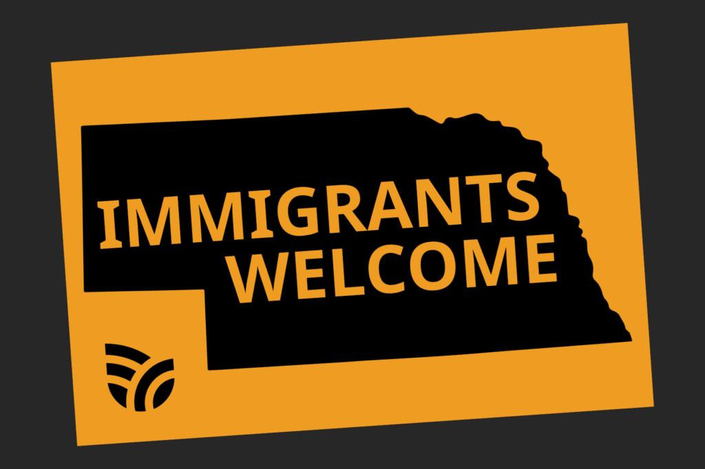 Claim your free “Immigrants Welcome” sticker!